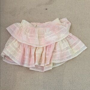 LoveShackFancy White and Gold Logo Tag